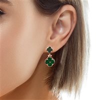 Pendientes Lucos Mujer in Plata Malachite ESOR D73 - ESOR D73